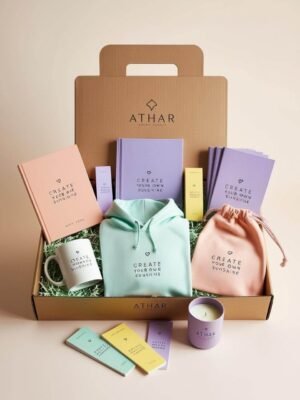 بكج هدايا بألوان ناعمة مستوحاة من الكتب  Create your own sunshine